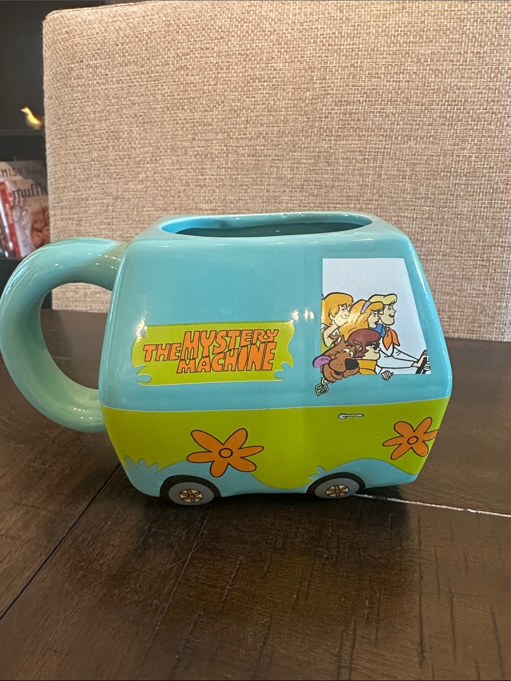 Scooby-Doo The Mystery Machine Ceramic Mug - Turquoise & Lime